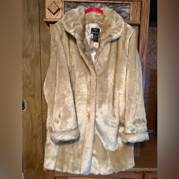 Faux Mink Fur Coat by Dennis Basso. NWT - Picture 3 of 6